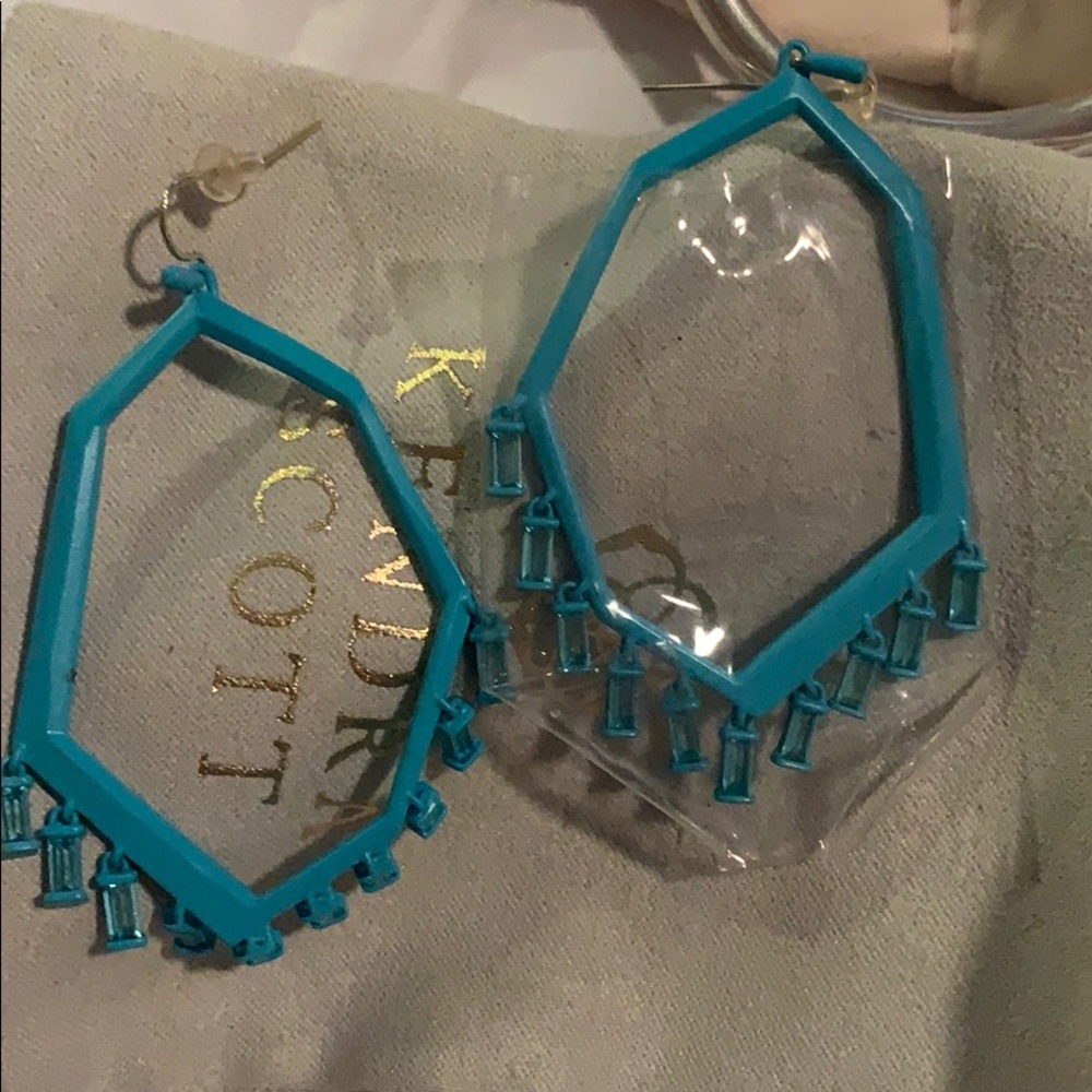 Blue kendra scott earrings